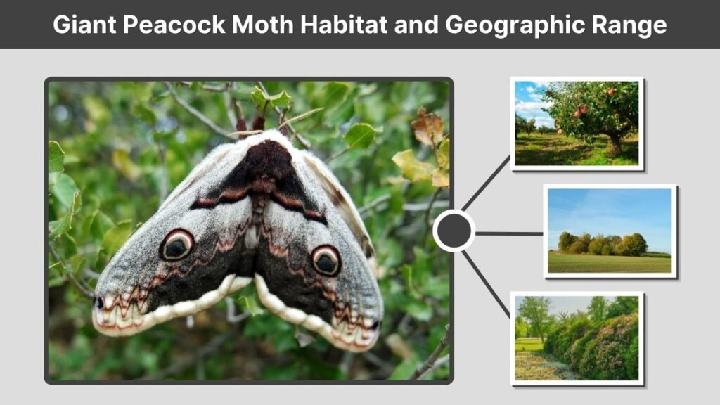 Giant Peacock Moth Habitat and Geographic Range