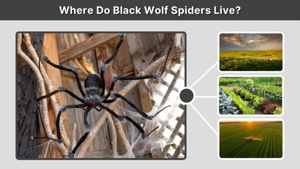 Where Do Black Wolf Spiders Live?