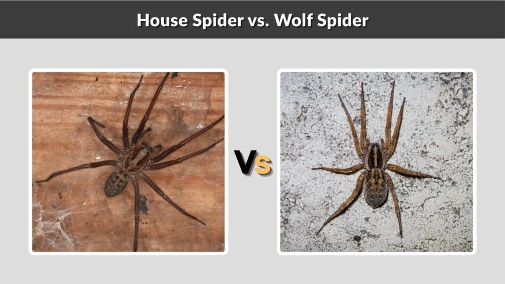 House Spider vs. Wolf Spider