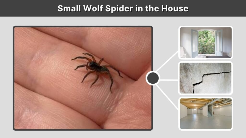 Small Wolf Spider in the House