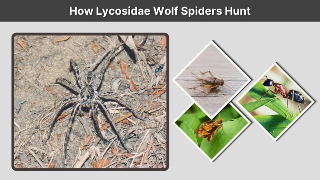 How Lycosidae Wolf Spiders Hunt