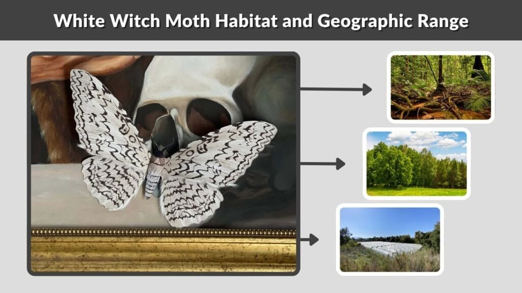 White Witch Moth Habitat and Geographic Range