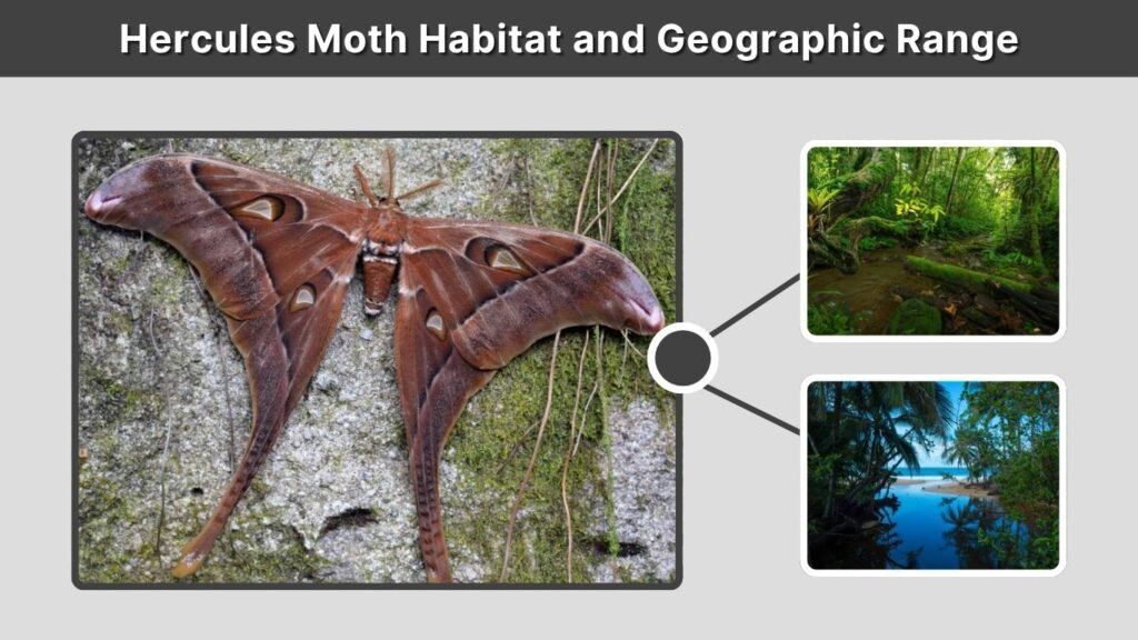 Hercules Moth Habitat and Geographic Range