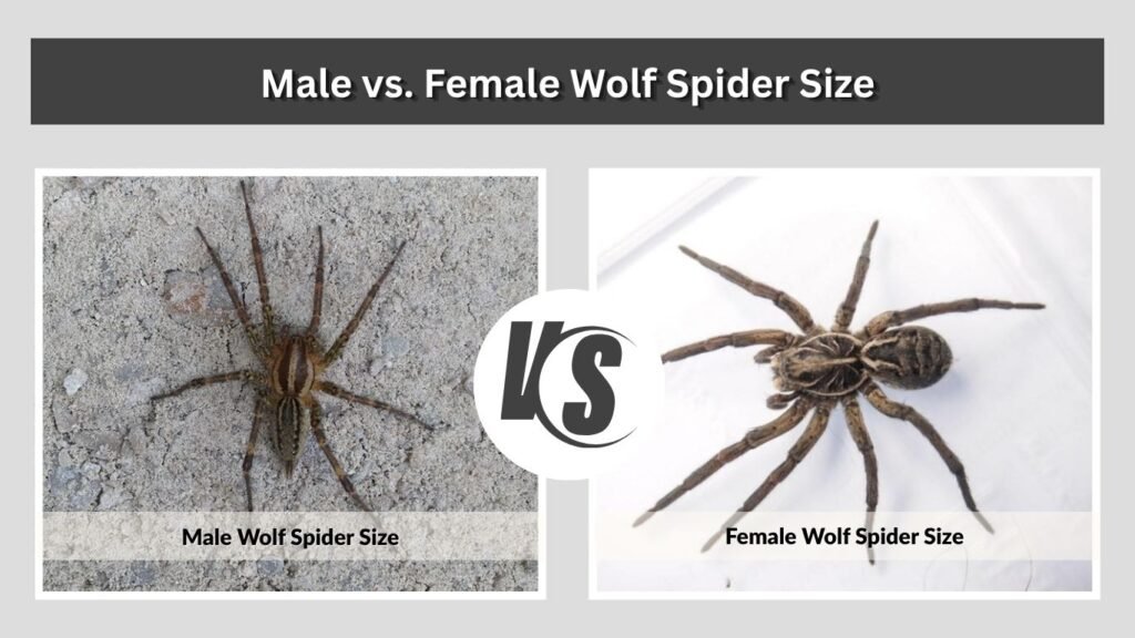 Male vs. Female Wolf Spider Size