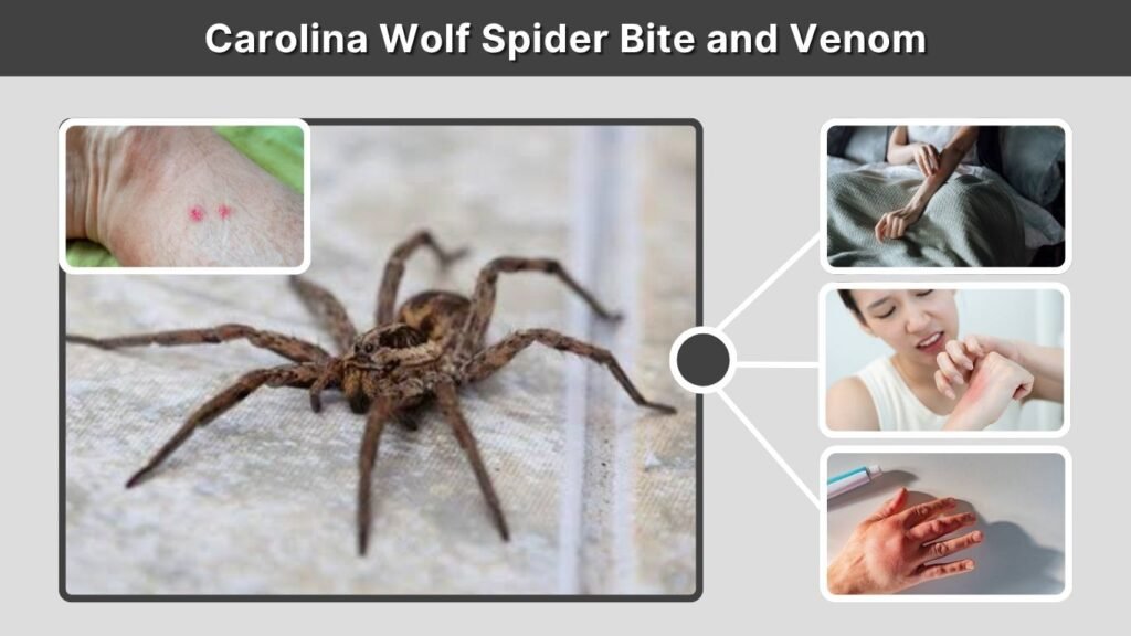 Carolina Wolf Spider Bite and Venom