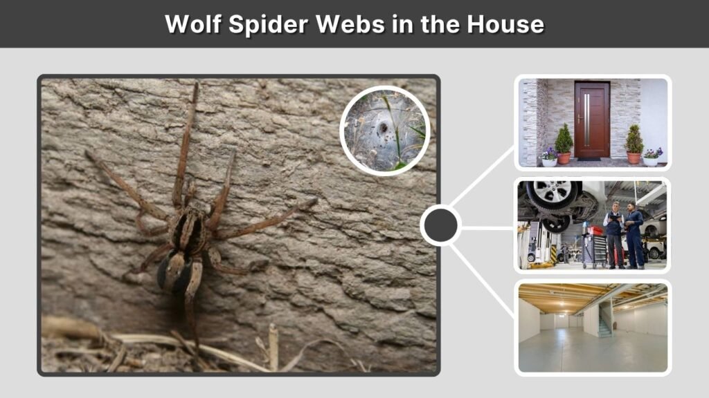 Wolf Spider Webs in the House