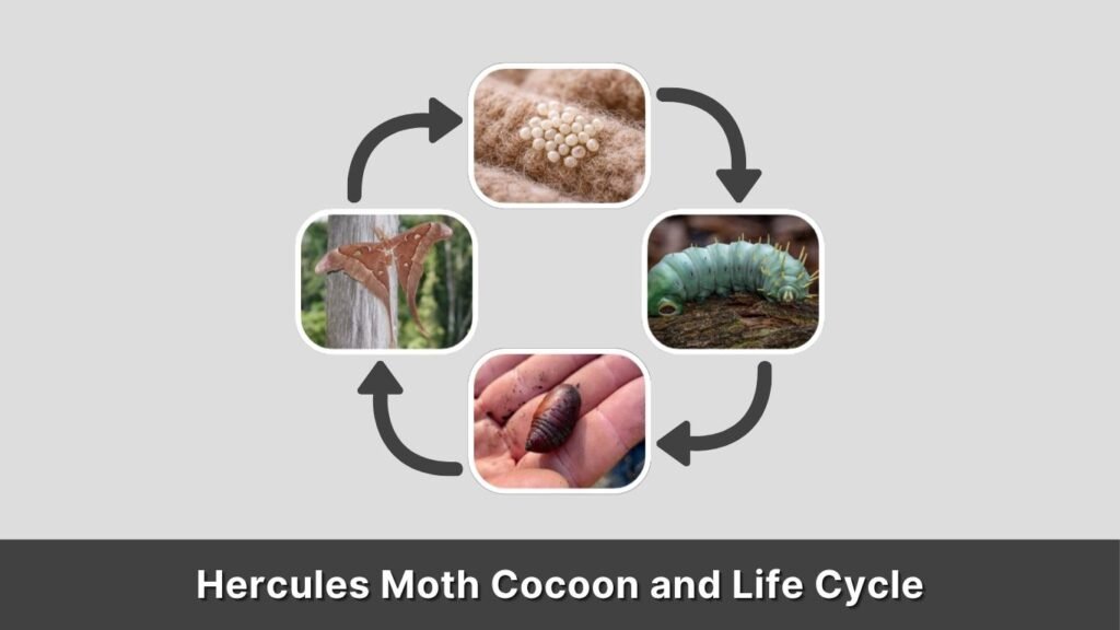 Hercules Moth Cocoon and Life Cycle