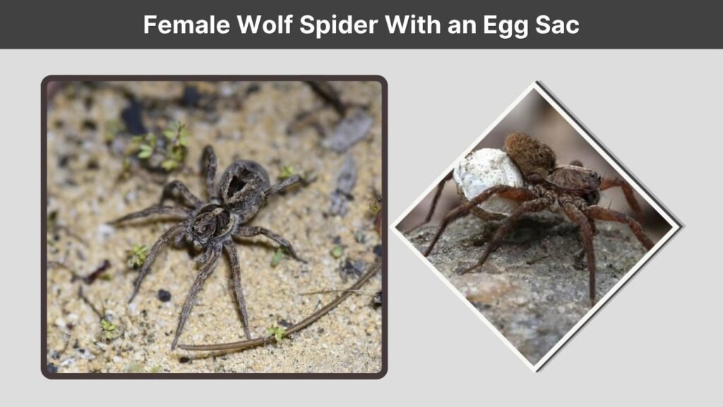 Female Wolf Spider With an Egg Sac