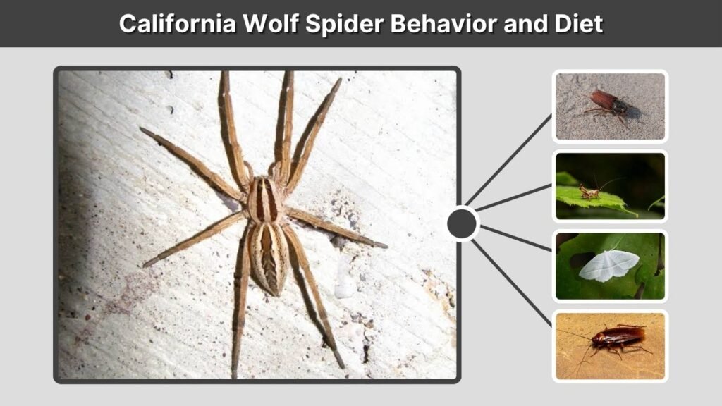 California Wolf Spider Behavior and Diet