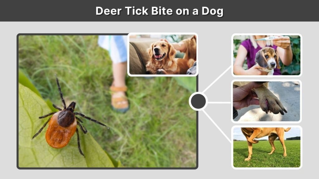 Deer Tick Bite on a Dog