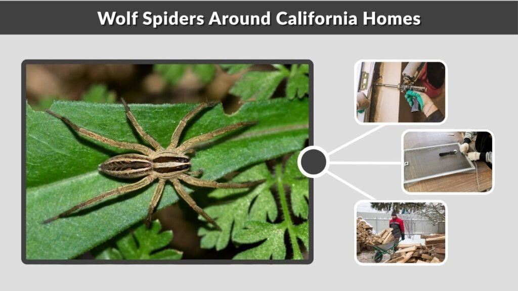 Wolf Spiders Around California Homes