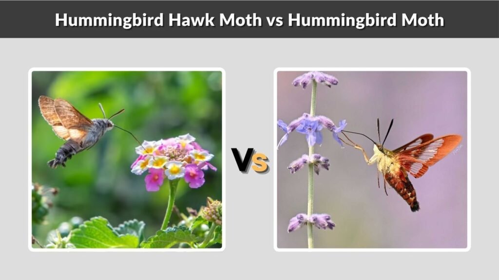 Hummingbird Hawk Moth vs Hummingbird Moth