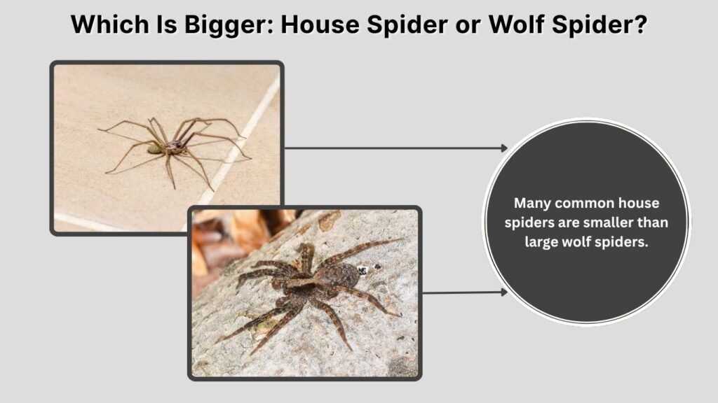 Which Is Bigger: House Spider or Wolf Spider?