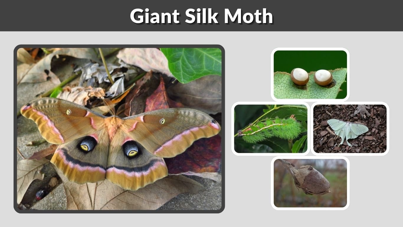 Giant Silk Moth: Caterpillar, Cocoon, Life Cycle & Facts