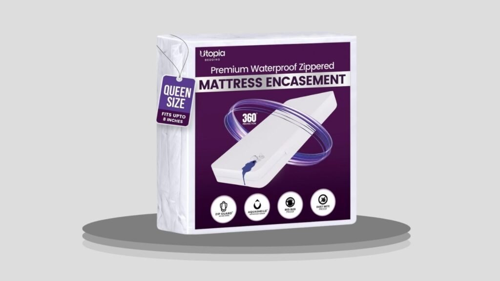 Utopia Bedding Waterproof Zippered Mattress Encasement