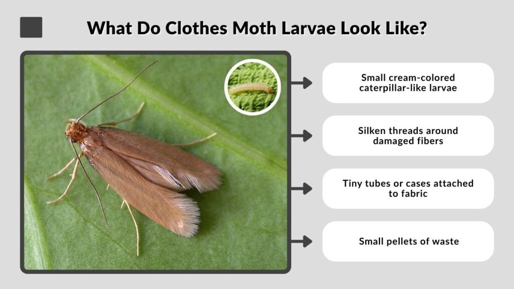 What Do Clothes Moth Larvae Look Like?