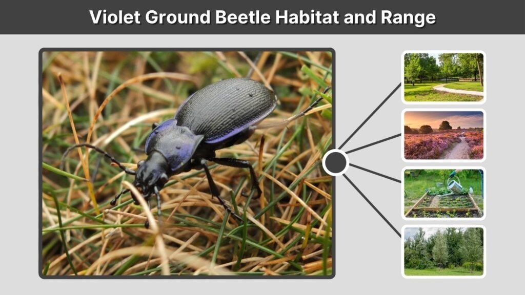 Violet Ground Beetle Habitat and Range