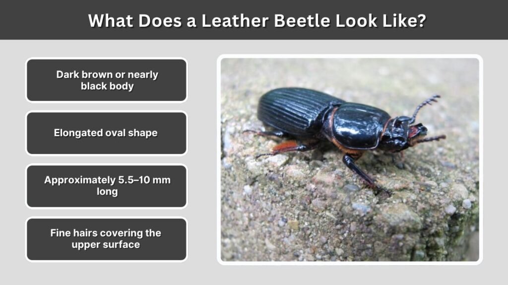What Does a Leather Beetle Look Like?
