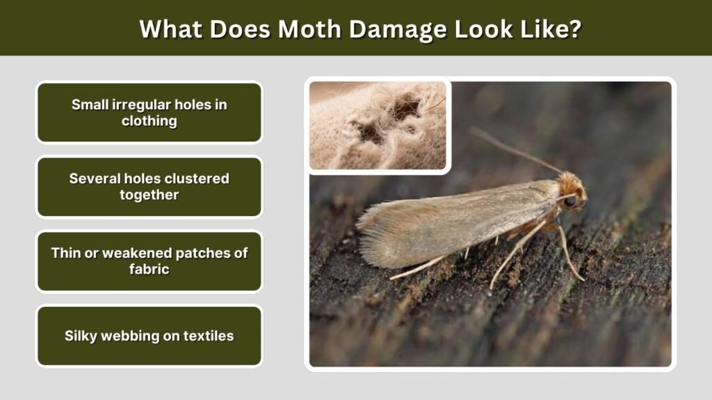 What Does Moth Damage Look Like?