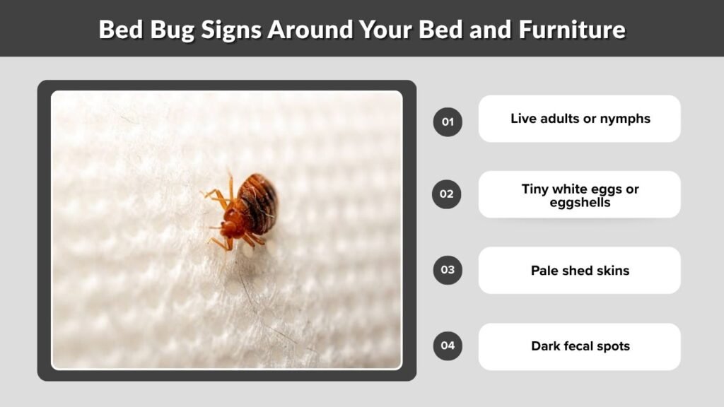 Bed Bug Signs Around Your Bed and Furniture