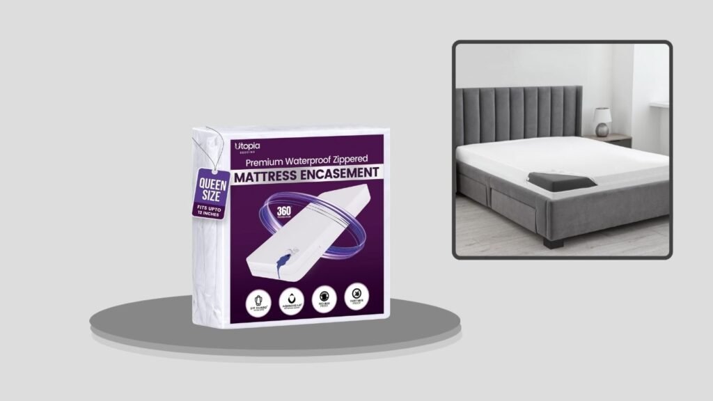 Utopia Bedding Premium Zippered Waterproof Mattress Encasement