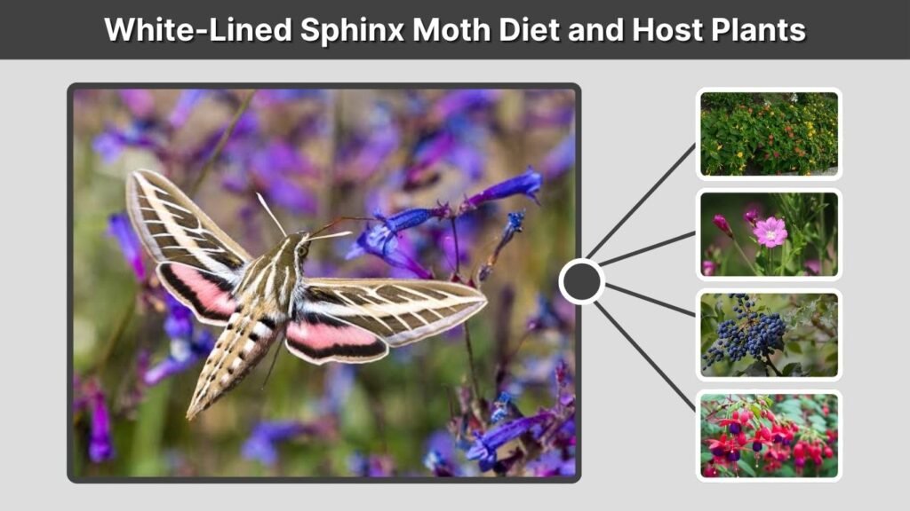 White-Lined Sphinx Moth Diet and Host Plants