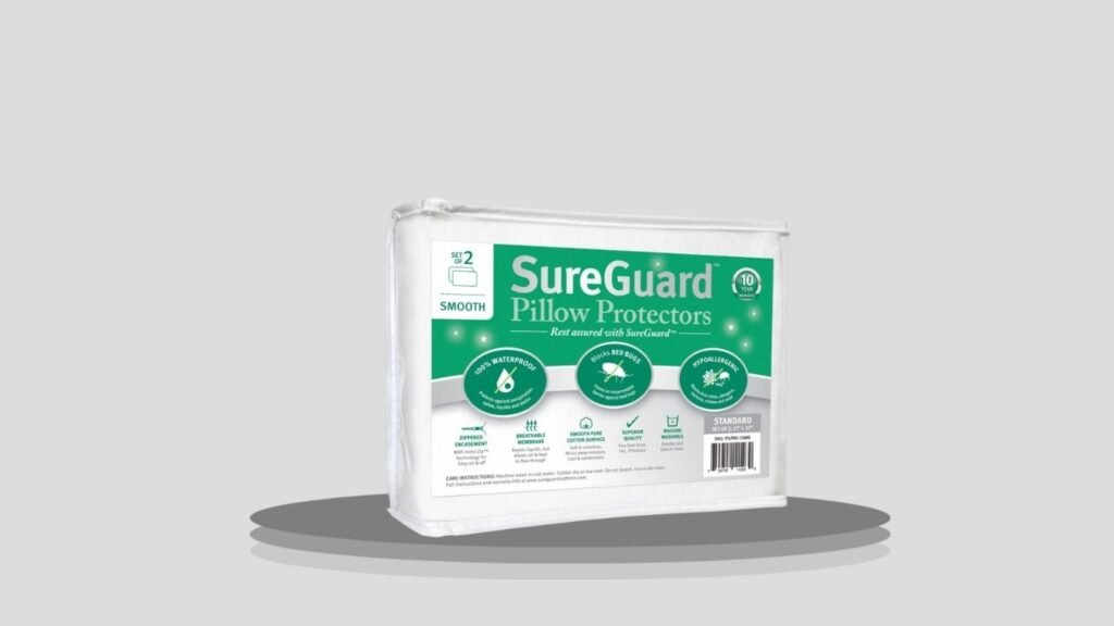  SureGuard Smooth Hypoallergenic Pillow Protectors