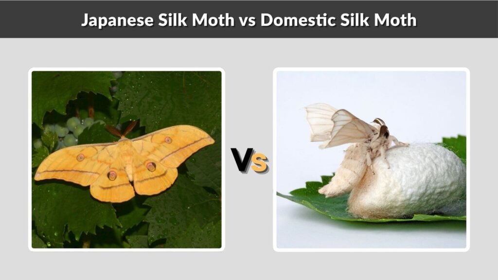Japanese Silk Moth vs Domestic Silk Moth