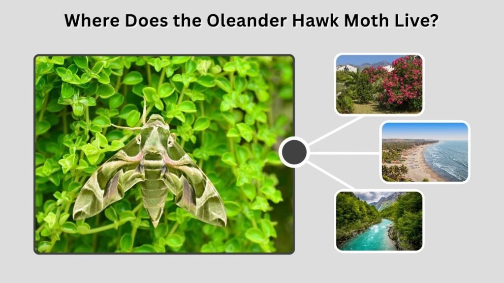 Where Does the Oleander Hawk Moth Live?