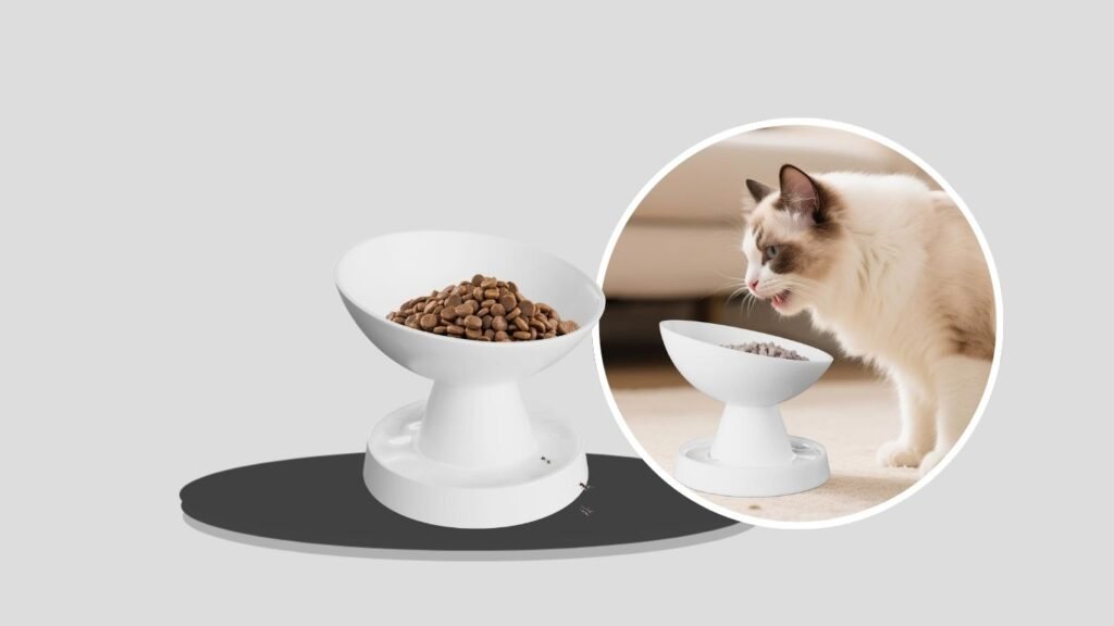 Pawinner Ant-Proof Ceramic Raised Cat Bowl