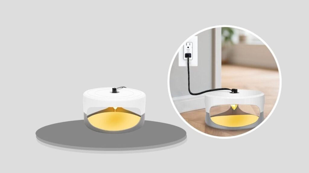 LNYUHAD Flea Light Trap with Sticky Discs