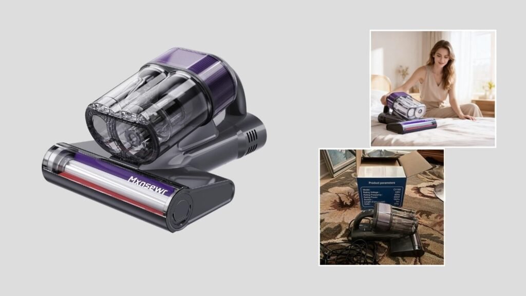 Mattress Vacuum Cleaner with Powerful Suction & 253.7nm UV-C