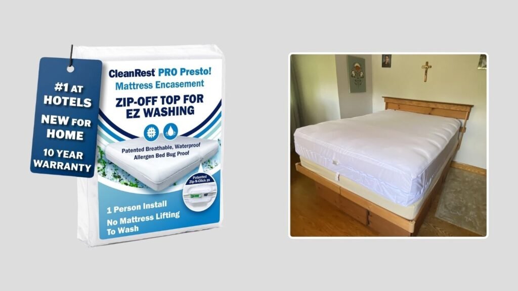 CleanRest PRESTO! Zip-Off Mattress Encasement