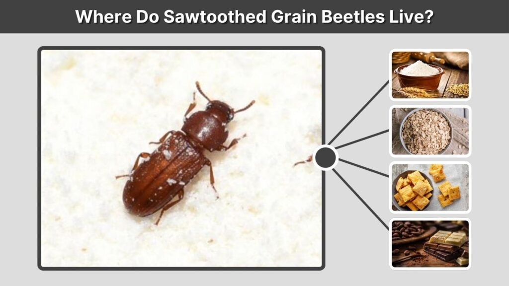 Where Do Sawtoothed Grain Beetles Live?