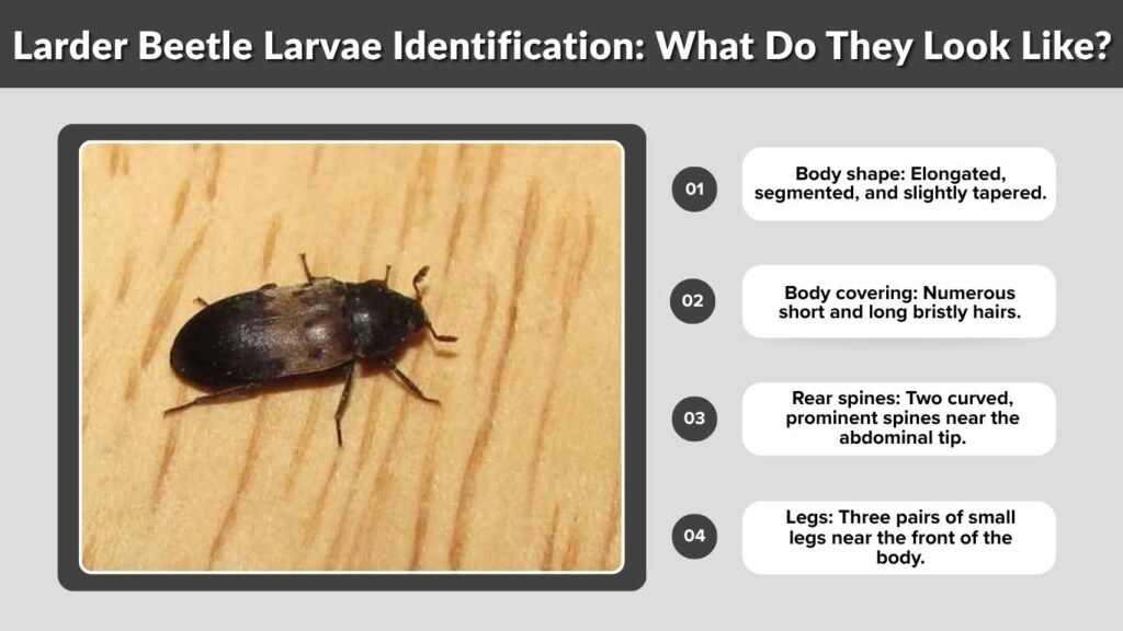 Larder Beetle Larvae Identification: What Do They Look Like?