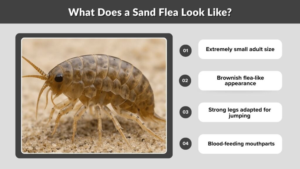 What Does a Sand Flea Look Like?
