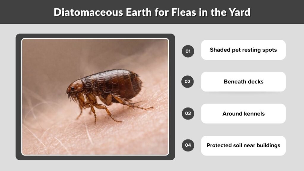Diatomaceous Earth for Fleas in the Yard