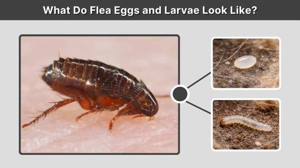 What Do Flea Eggs and Larvae Look Like?